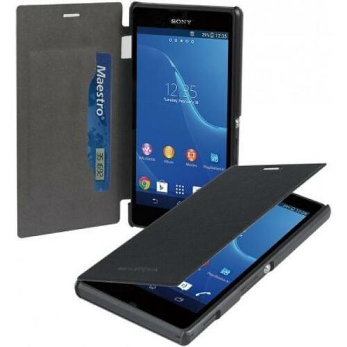 GENUINE ROXFIT SONY XPERIA M2 FOLIO STANDING BOOK FLIP CASE BLACK - SMA5145B