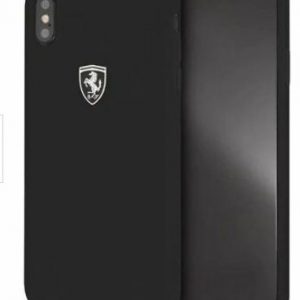 Genuine Ferrari Scuderia Hard Silicone Case for iPhone XS Max in Black