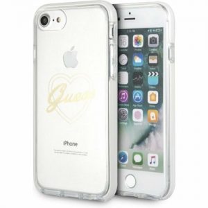 Genuine Guess Gold Heart Shock Impact Case Cover for iPhone 8 & iPhone 7