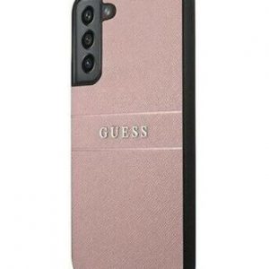 Genuine Guess Saffiano Hard Case Cover For Samsung Galaxy S22 Rose