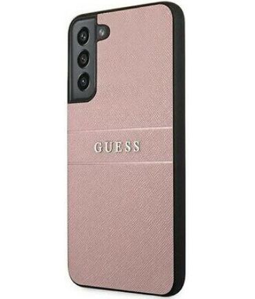 Genuine Guess Saffiano Hard Case Cover For Samsung Galaxy S22 Rose