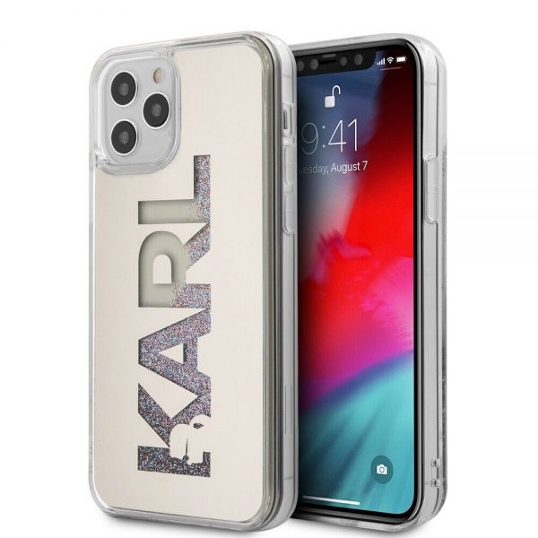 Genuine Karl Lagerfeld Glitter Multi Mirror Cover for iPhone 12 and 12 Pro