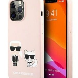 Genuine Karl Lagerfeld Karl & Choupette Mag Safe Silicone Case iPhone 13 Pro