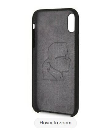 Genuine Karl Lagerfeld Karl Silicone Impact Case for iPhone XR