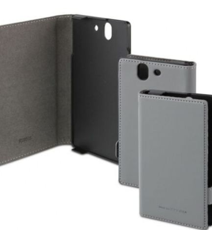 Genuine ROXFIT PREMIUM Book Case For Sony Xperia Z - Grey In Retail Pack