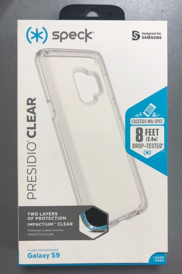 Genuine Speck Presidio Clear Impact Case for Samsung Galaxy S9