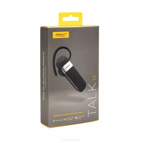 Jabra Talk 15 SE Bluetooth Headset Call Wireless Music Stream Hands Free 6 Hour