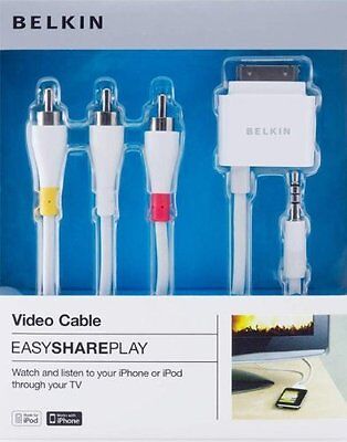 NEW Belkin Multi-purpose AV and charging Cable - Retail Packed