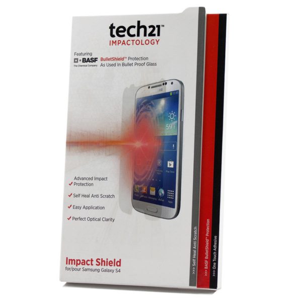 Tech21 Impact Screen Protector Shield With Self Heal For Samsung Galaxy S4 New