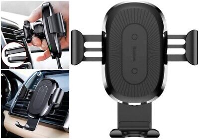 Baseus Wireless Charger Gravity Car Mount 10W Qi Fast Charge Holder