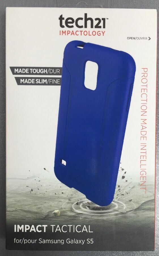 GENUINE TECH21 IMPACT TACTICAL COVER FOR SAMSUNG GALAXY S5 S5 Neo T21-4023 BLUE