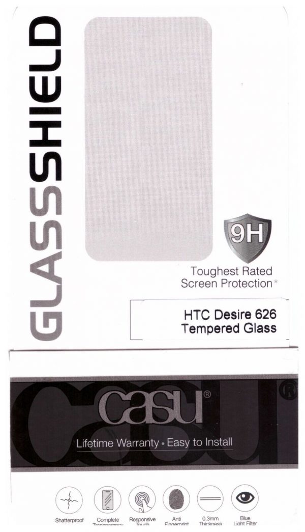 Genuine CASU Tempered Glass Screen Protector HTC 626