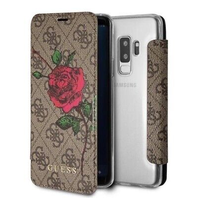 Genuine GUESS Iridescent Flower Collection Book Case for Samsung S9+