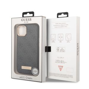 Genuine Guess 4G MagSafe Compatible Back Cover for iPhone 13 - Black