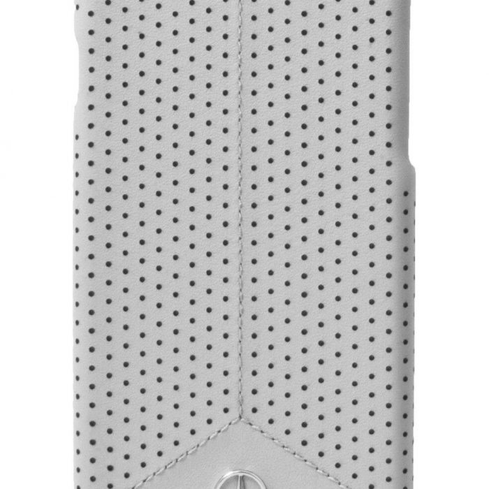 Genuine Mercedes-Benz Pure Line Perforated Leather Hard Case iPhone 6 & 6s Grey