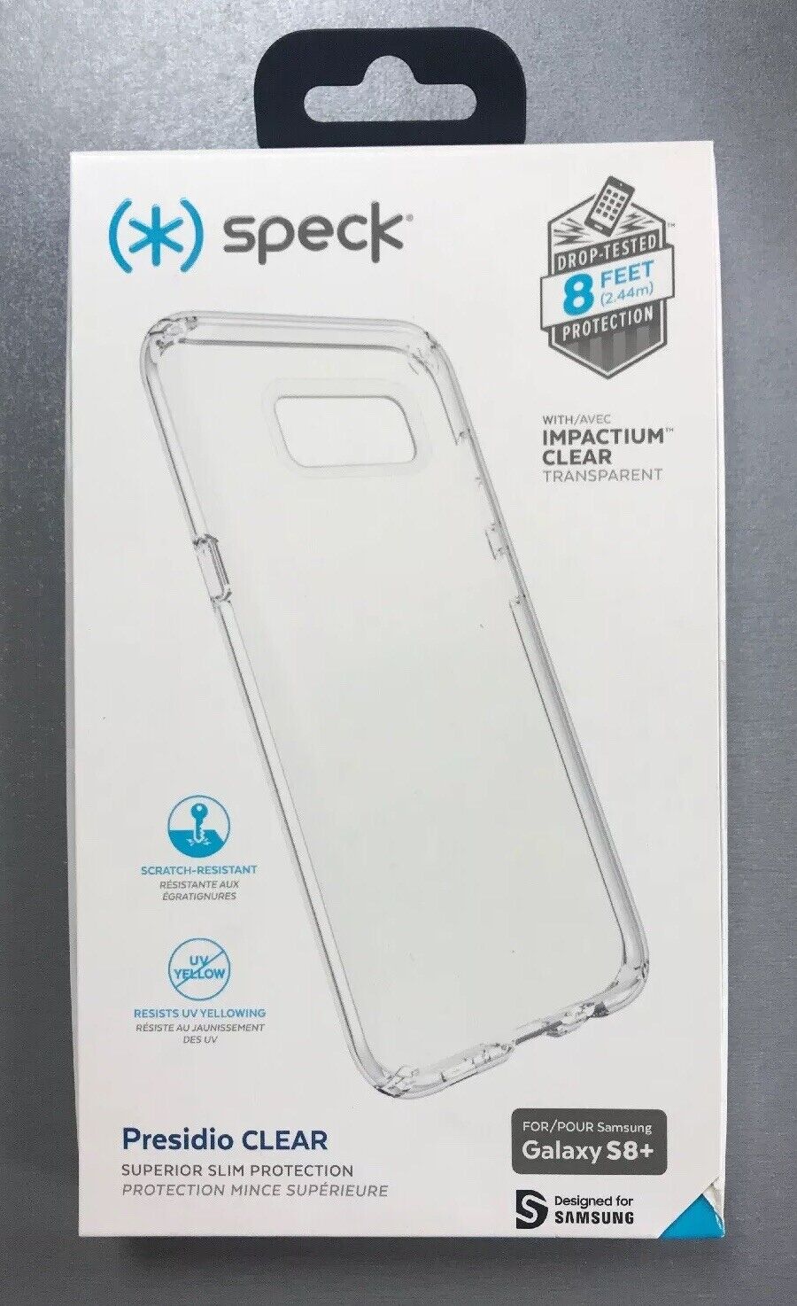 Genuine Speck Presidio Clear Impact Case for Samsung Galaxy S8+